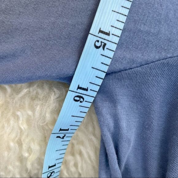 Mono B High-Low Blue Shirt Top Size S - Picture 12 of 15